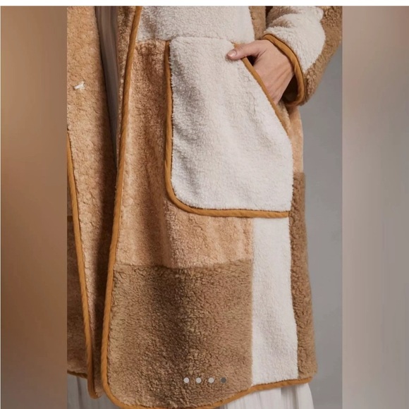 NWT Anthropologie Pilcro Patchwork Coat Colorblock sizes L & M - Picture 4 of 4
